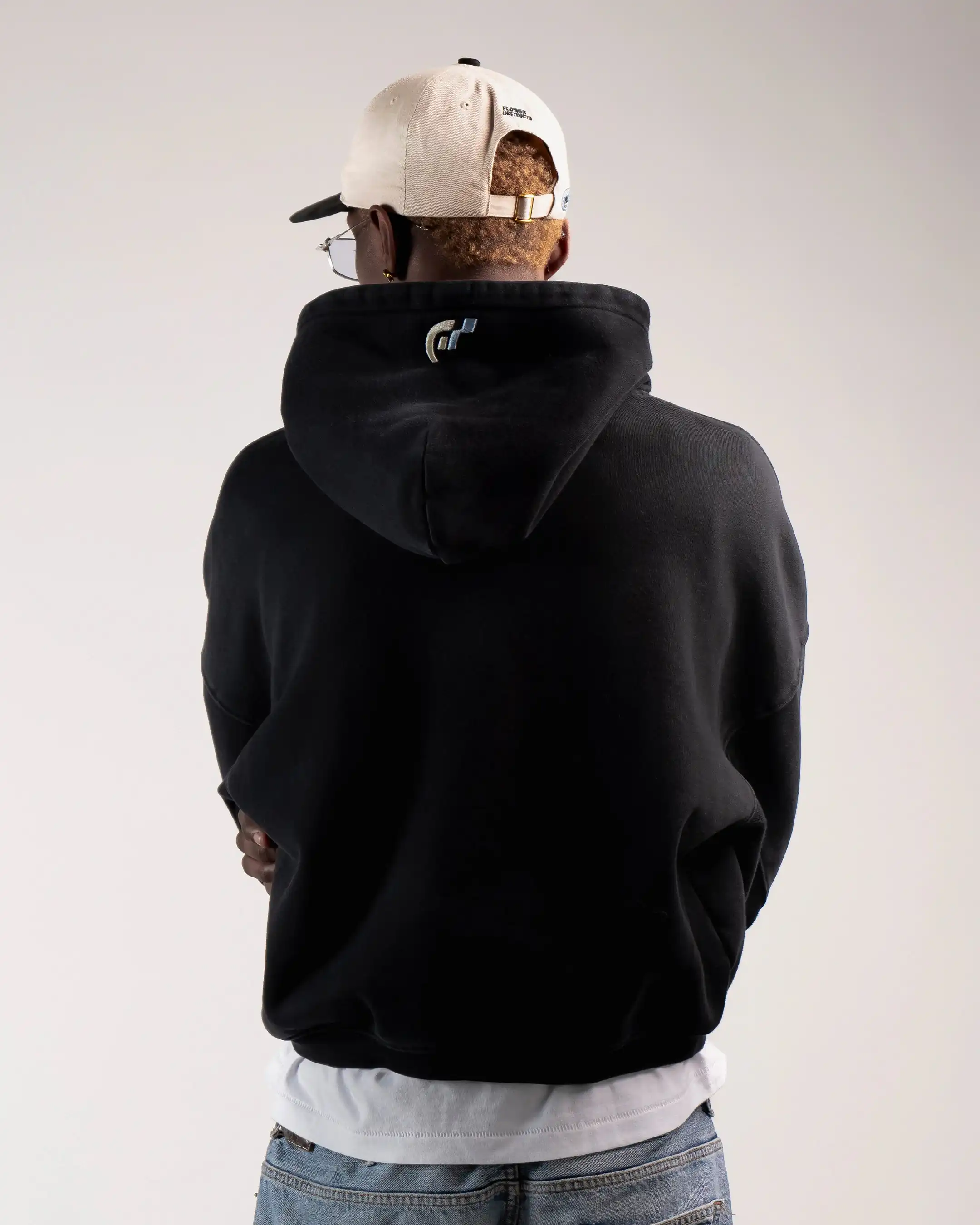 HOODIE FLOWER GTR HEAVY BLACK - Image 4