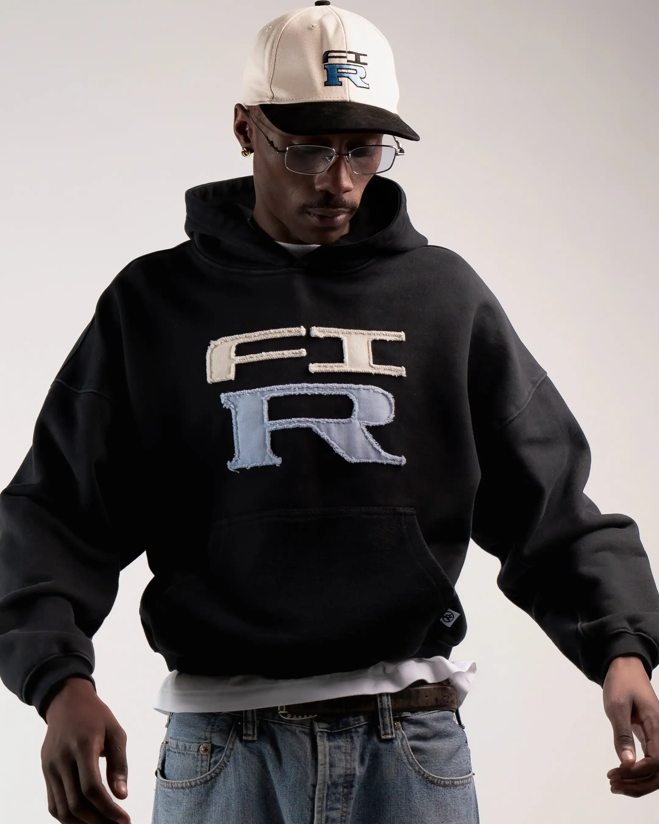 HOODIE FLOWER GTR HEAVY BLACK - Image 5