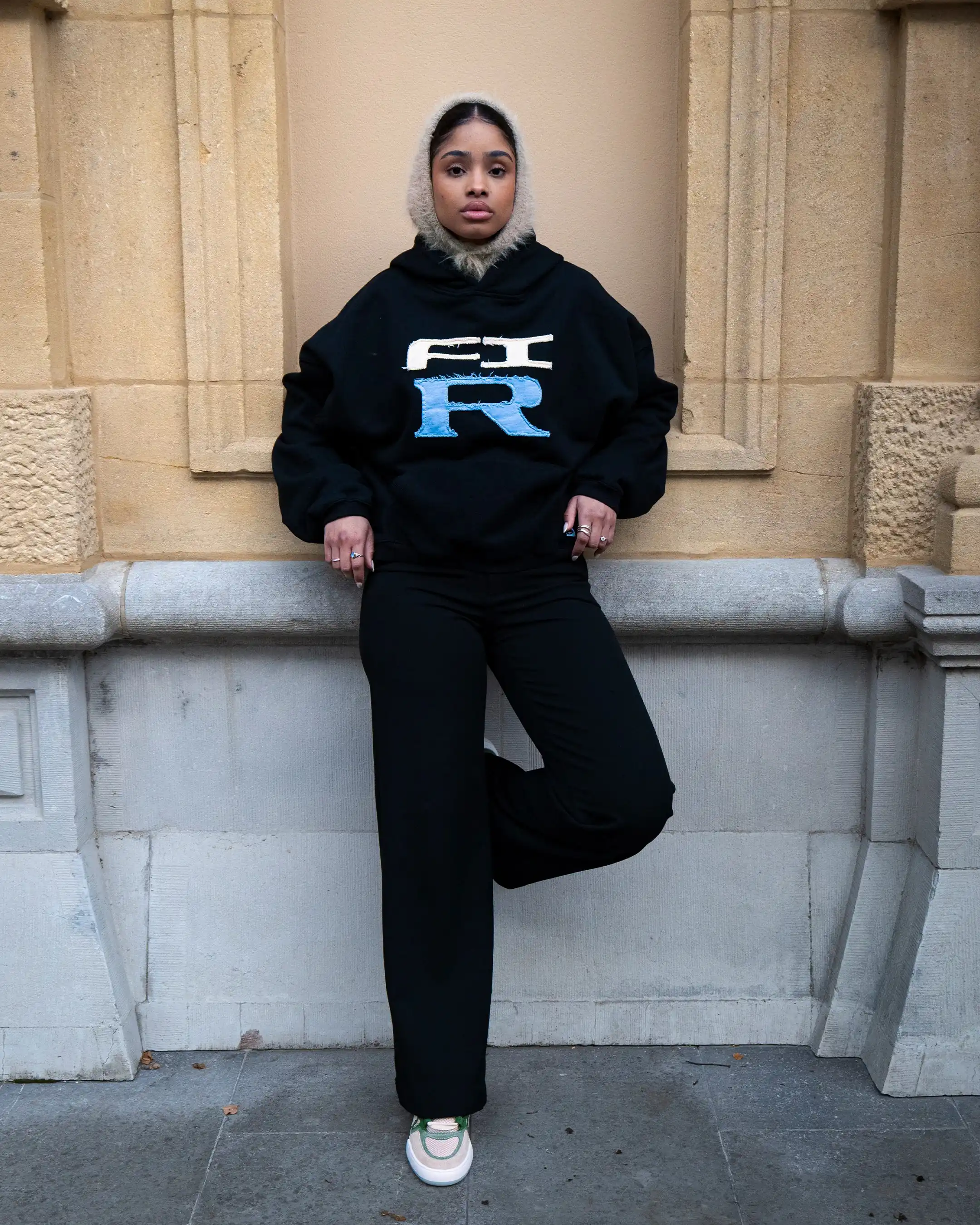 HOODIE FLOWER GTR HEAVY BLACK - Image 7