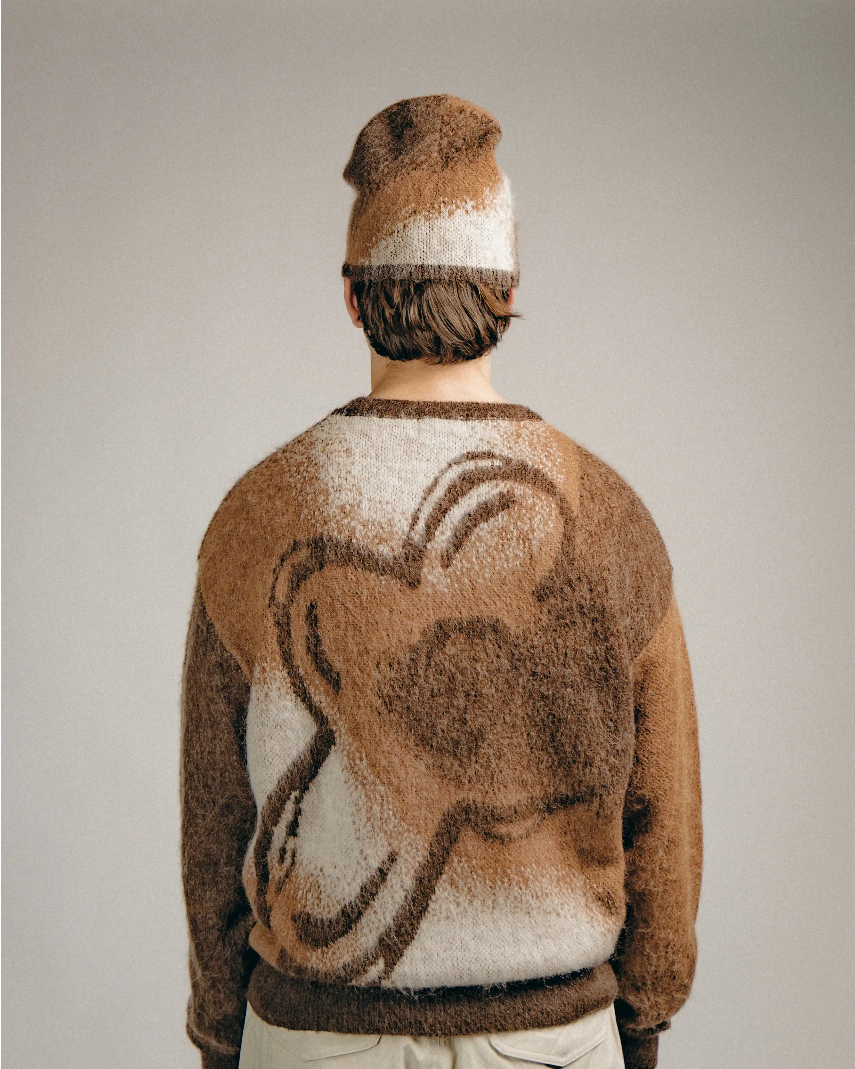 CREWNECK MOHAIR BROWN - Image 3