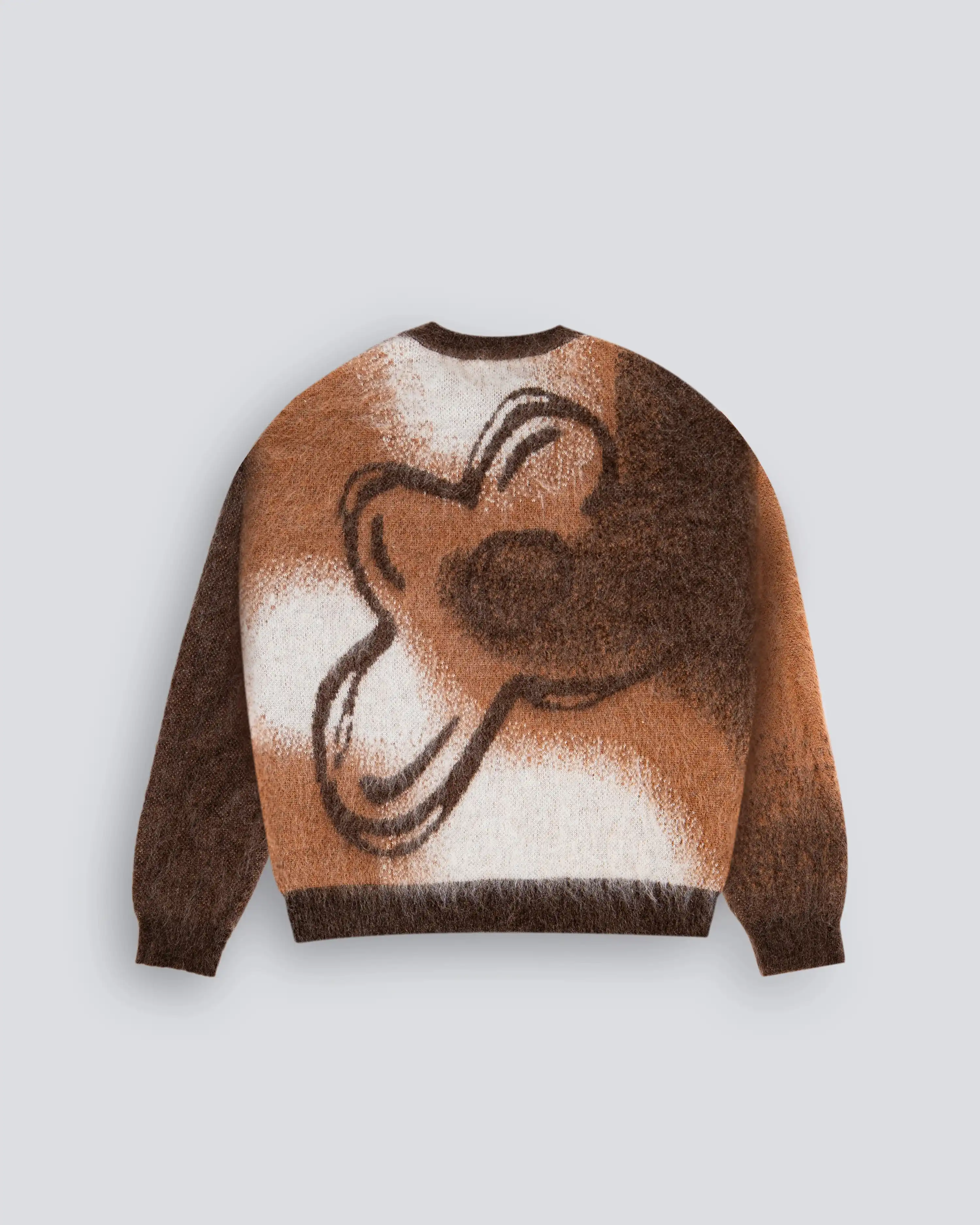 CREWNECK MOHAIR BROWN - Image 5