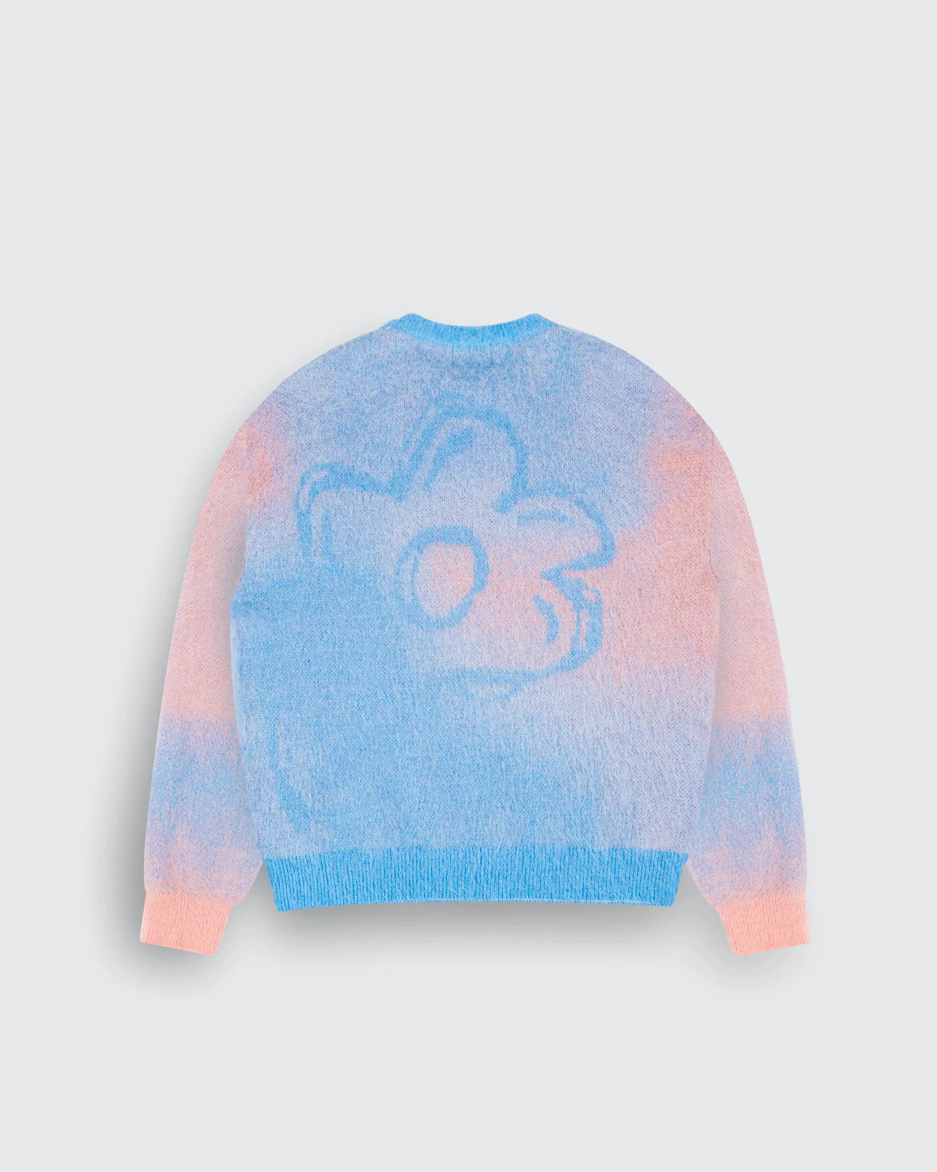 CREWNECK MOHAIR PINK & BLUE - Image 5