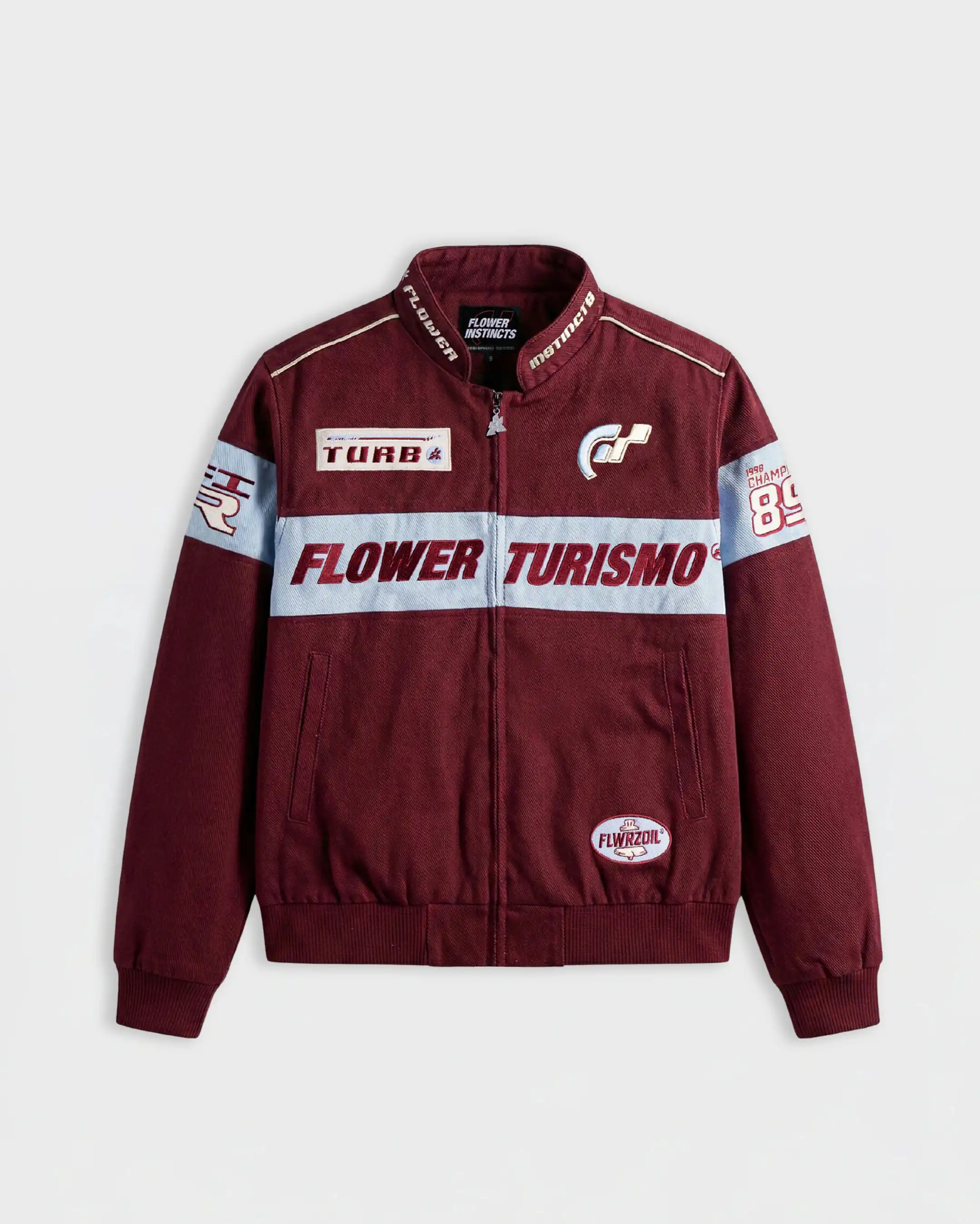 RACING JACKET FLOWER GTR BORDEAUX RED