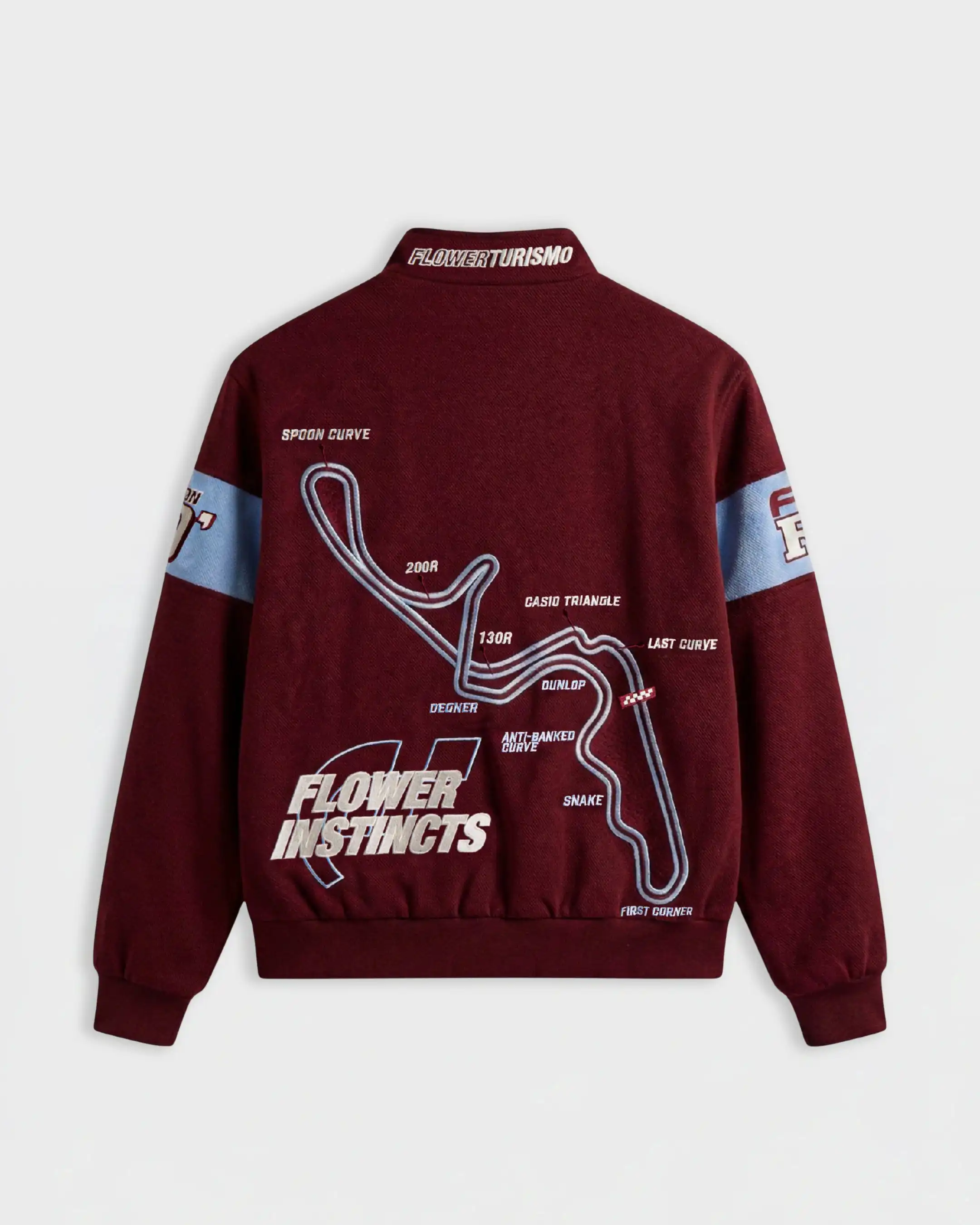 RACING JACKET FLOWER GTR BORDEAUX RED - Image 4