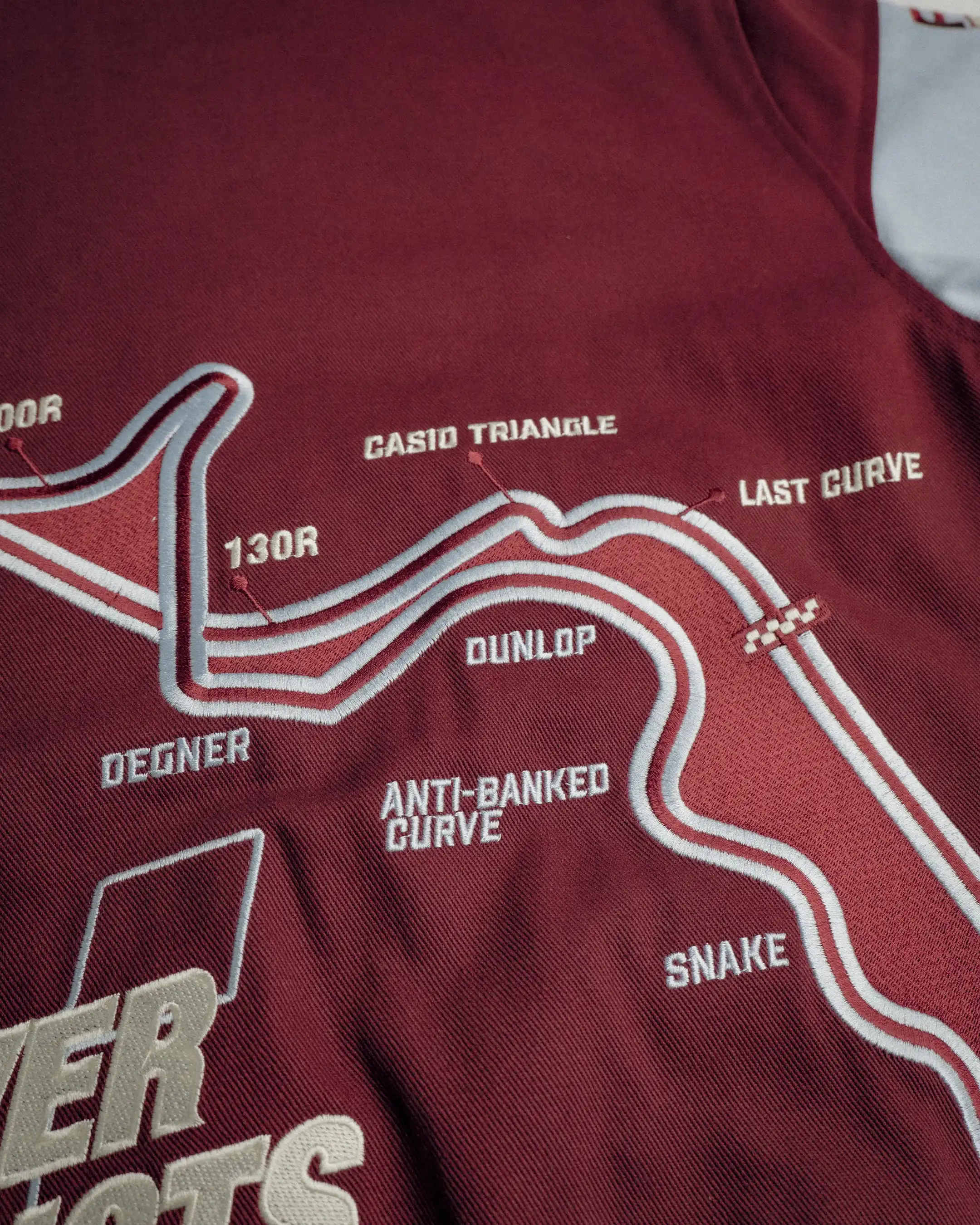 RACING JACKET FLOWER GTR BORDEAUX RED - Image 5