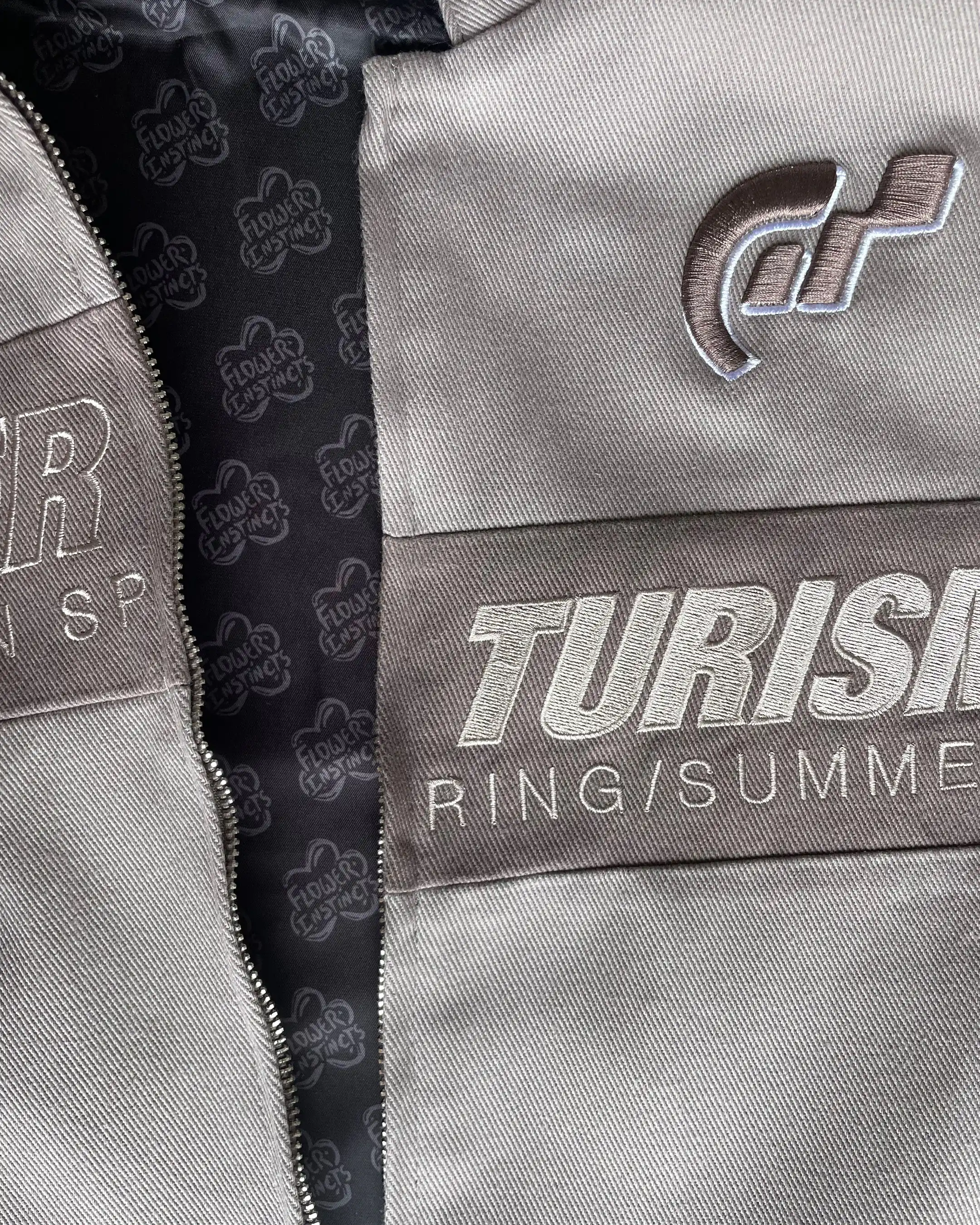 RACING JACKET FLOWER TURISMO GREY - Image 8
