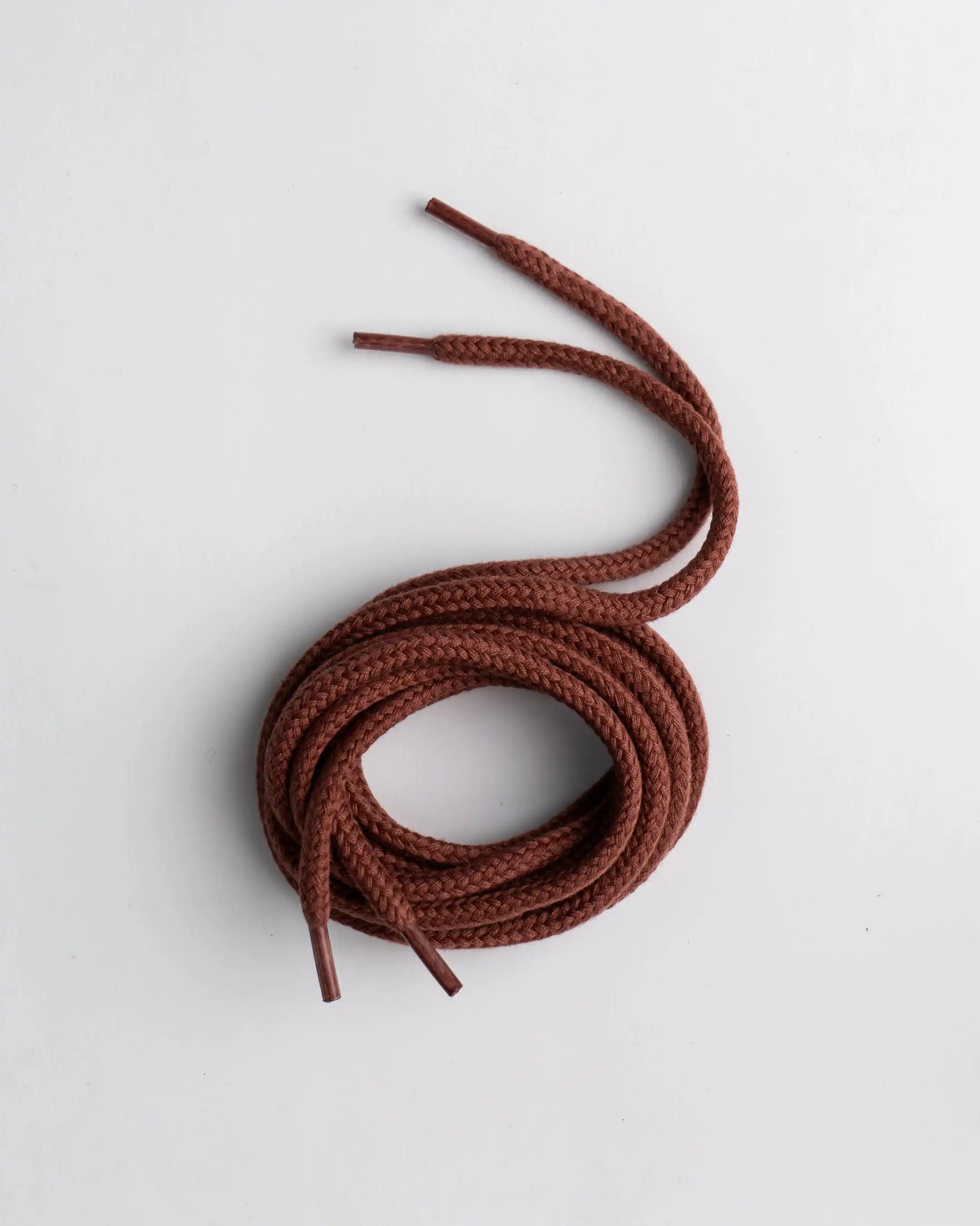 ROUND BRAIDED LACES DARK RED - 135CM - Image 3